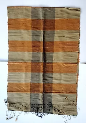 $75 • Buy Gorgeous Jim Thompson 100% Thai Silk Shawl - Earth Tones - NEW