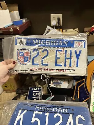 1890-1990 Michigan License Plate 22EHY Worlds Motor Capital  • $20