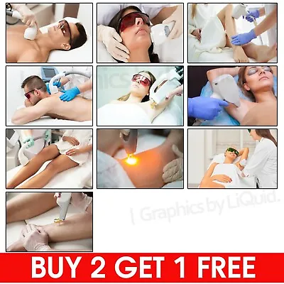 £2.99 • Buy Laser HAIR Removal SALON CLINIC Treatment Window Display POSTER Print Wall Art