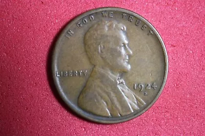 Estate Find 1924 S- Lincoln Wheat Cent!!  #K39925 • $4