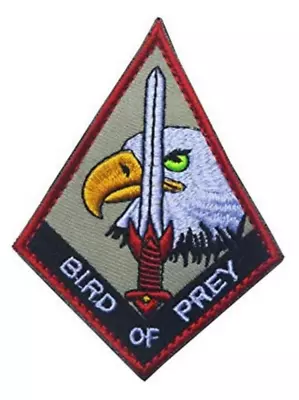 USAF Air Force Area 51 Patch Black Ops Bird Of Prey Aviation Hook And Loop Badge • £4.79