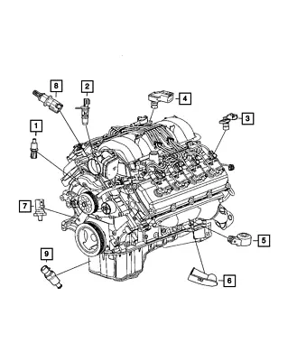 Genuine Mopar Crankshaft Position Sensor 68477925AB • $33.60