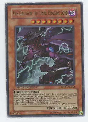 Van'Dalgyon The Dark Dragon Lord JUMP-EN023 Limited Edition Yugioh Card 2008 • $2.99