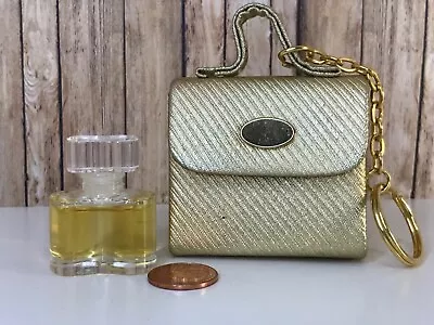 VTG White Linen By Estee Lauder *MINI* Perfume Pure Parfum 0.09oz W/Bag Keychain • $14.99