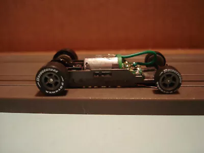 Afx Racing H.o. Scale Mega G+ 1.7 Narrow Chassis With Gray 5 Spoke Rims Lettered • $24.99