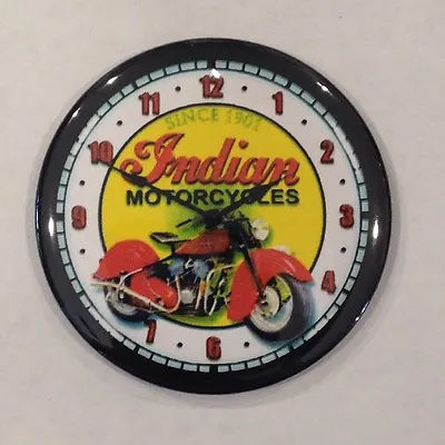 Indian Motorcycle Clock Advertising Pocket Mirror • $15