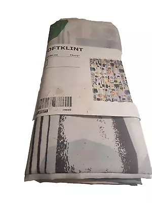 Ikea DOFTKLINT Shower Curtain Multicolor Water-Repellent 71 X71  100% Polyester • £15.99