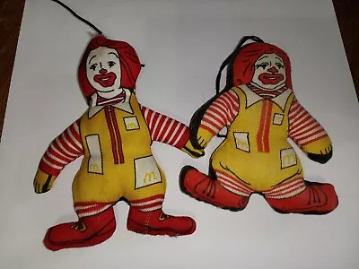 Ronald McDonald Plush 2 PCs. Stuffed Toy Vintage 1981 3 3/4  • $15