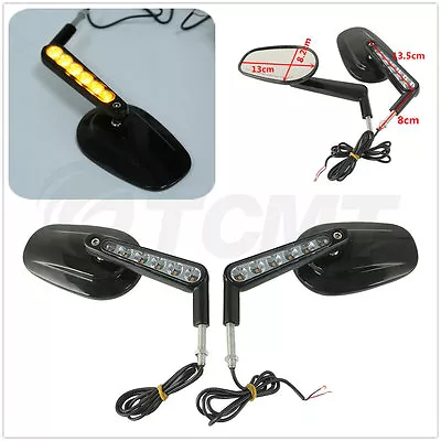 $52.50 • Buy Muscle Rear View Mirrors LED Turn Signals Fit For Harley V-Rod VRSCF 09-17 16 US