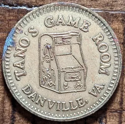 $11.99 • Buy Danville, Virginia VA Tano's Game Room Amusement Arcade Game Token