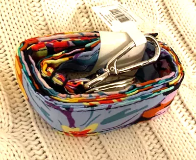 Vera Bradley Wide Lanyard With Keyring Happy Blooms NWT MSRP $15 • $7.97