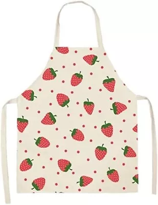 Strawberry Kitchen Apron Waterproof Oil Proof BBQ Apron Women Men • $14.95