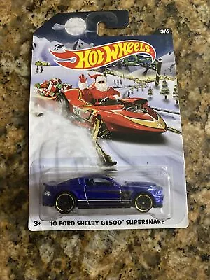 Hot Wheels Holiday Hot Rods '10 Ford Shelby GT500 Supersnake Blue/Purple • $2