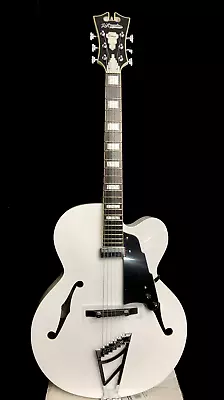 D'Angelico Premier EXL-1 Archtop Hollow-Body Electric Guitar Solid White Bag • $590.99