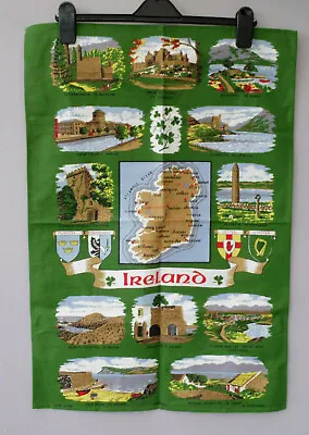 £4.50 • Buy Irish Map Tea Towel Souvenir Ireland By Irish Looms JE582