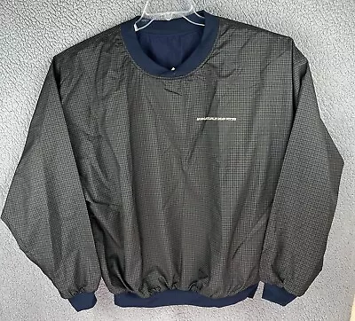 Roche MORGAN STANLEY DEAN WITTER Jacket Mens XL Reversible Pullover Windbreaker • $49.97