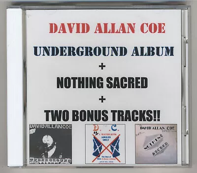 David Allan Coe- 22 X-Rated Hits CD - Underground Album+Nothing Sacred+ 2 Bonus • $12.98