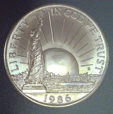 1986 D LIBERTY Half Dollar Commemorative CHBU • $6.95