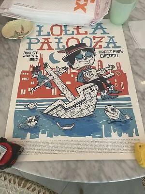 Lollapalooza - 2013 Michael Sieben Poster Chicago. Mint Condition. • $249