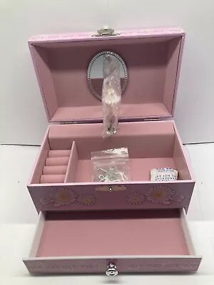 Kids Musical Jewelry Box For Girls With Drawer And Jewelry Set With Ballerina • $15.99