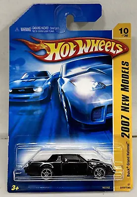 Hot Wheels 2007 New Models Buick Grand National Black #10 Of 36 • $14.95