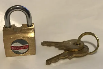 Doskocil Case Lock Mini Padlock With Keys Excellent Vintage • $24.95