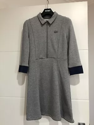 Lacoste Casual Formal Grey Dress Long Sleeve Size 36 • $95