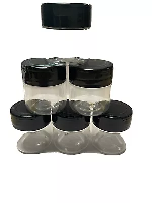 1 Oz  Clear Plastic Spice/Salt/Pepper/Herb Jar Shaker / Flip Sealing Black Cap • $49.99