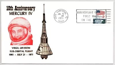 Nasa Mercury Astronaut Gus Grissom Liberty Bell 7 Sub-orbital Flight 10th Anniv. • $10