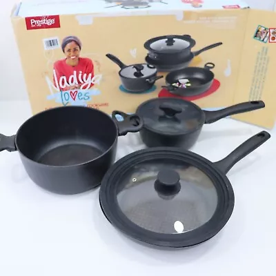 £85.50 • Buy Nadiya Hassin Prestige Non Stick Saucepan & Frying Pan Set