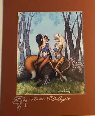 Rare  Furry Anthro/Fantasy Art LIMITED EDITION & HAND SIGNED SUSAN VAN CAMP • $60