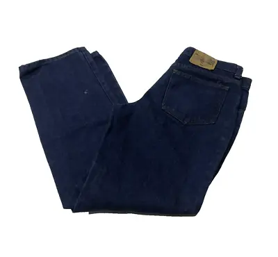70s Vintage Sears Perma-Prest Husky Denim Blue Jeans - Men's Size 32x29 • $39.96