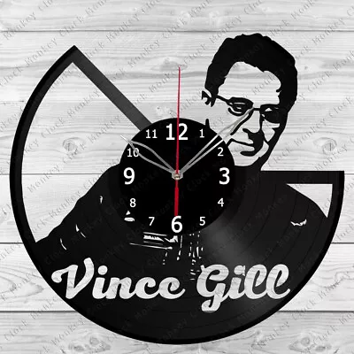 Vinyl Clock Vince Gill Vinyl Record Wall Clock Home Art Decor Handmade 5028 • $24.99