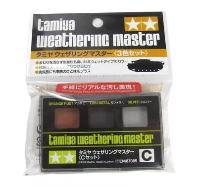 Tamiya Weathering Master C Set Aging Gun Metal Silver Orange Rust 87085 • £9.27