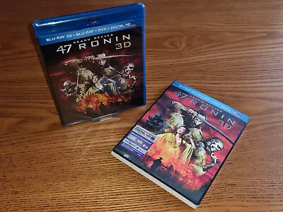 47 RONIN 3D/2D New Blu-ray US Region A Free Abc (rare OOP Slipcover Slipcase) • £19.99