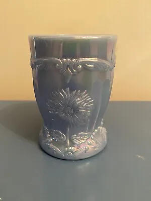 Mosser Delphite Blue Dahlia Water Glass New • $8