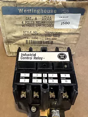 Westinghouse AR4A Industrial Control Relay 4 Poles Relay • $29.99