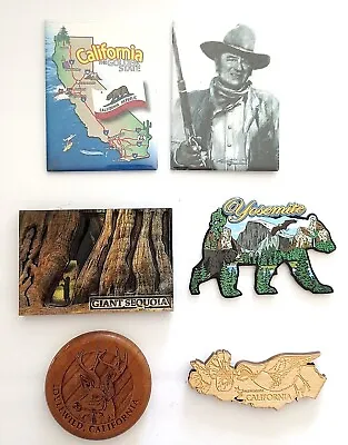 $3.49 • Buy Vintage California John Wayne Yosemite Sacramento Souvenir Refrigerator Magnet