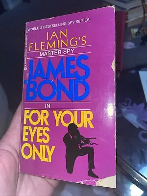 For Your Eyes Only By Ian Fleming Used Paperback 1989 James Bond • $5