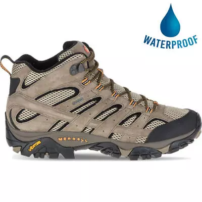 Merrell Moab 2 Mid GTX Gore-Tex Mens Waterproof Walking Ankle Boots Size UK 7-14 • £84.99