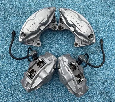 2008-2020 Infiniti Nissan Akebono SET Sport Brake Calipers OEM Silver • $650