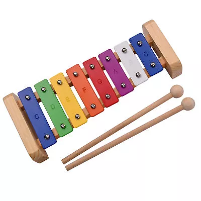 Wood Pine Xylophone 8-Note  C  Percussion Toddle Kid Musical  M7I3 • $20.49