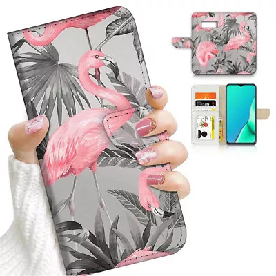 ( For Samsung S7 ) Wallet Flip Case Cover AJ24344 Flamingo • $12.99