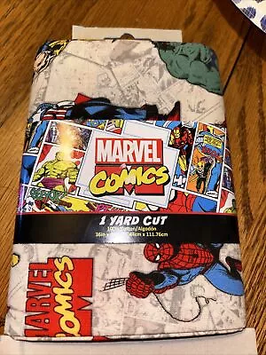 Marvel Comics Fabric 1 Yard Cut 100% Cotton 36in X 44in • $0.99