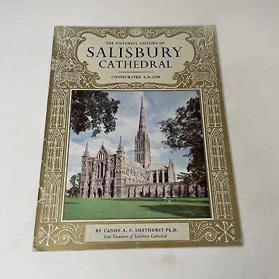 The Pictorial History Of Salisbury Cathedral (Pitkin Souvenir Guide Book 1965) • £3.95