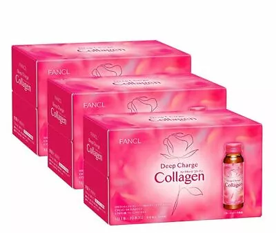 New Lot 3 Fancl Deep Charge Collagen Drink 10 Bottles X3 =total 30bottles • $134.90