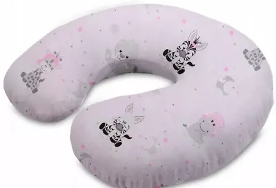 £7.99 • Buy BREASTFEEDING PILLOW COVER  COTTON MATERNITY NEWBORN NURSING Sweet Animals Pink