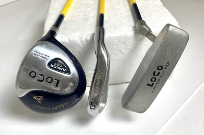 $29.95 • Buy Dunlop Loco Junior Golf Clubs Driver, 5 Iron, Putter