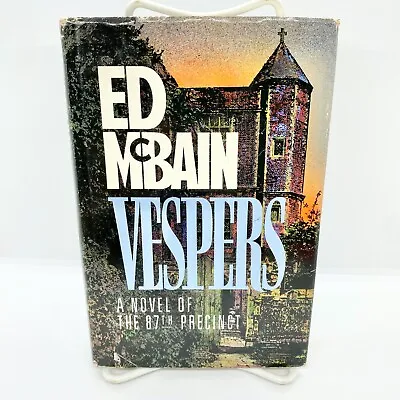 An 87th Precinct Novel VESPERS By Ed McBain *Signed* 1990 HC Police Mystery • $19.95