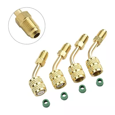 Reliable Performance 4PCS 45 Degree R410A Adapter For Hose Connections • $28.20